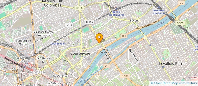 localisation de l'entreprise COPR. NOUVEAU CAP OUEST à COURBEVOIE