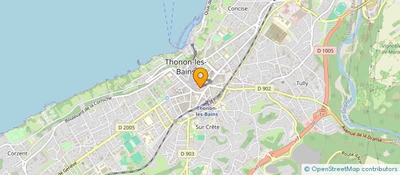 localisation de l'entreprise COPR NOVARINA à THONON-LES-BAINS