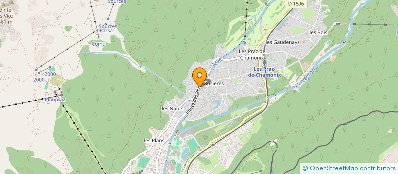 localisation de l'entreprise COPR OLGA SIMOND  CHAMONIX-MONT-BLANC