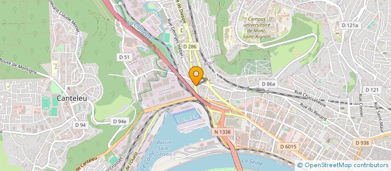 localisation de l'entreprise COPR. OPALINE à ROUEN