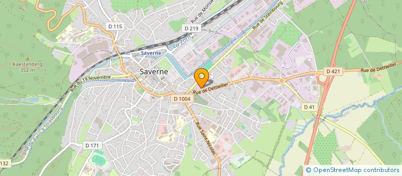 localisation de l'entreprise COPR ORANGERIE  SAVERNE