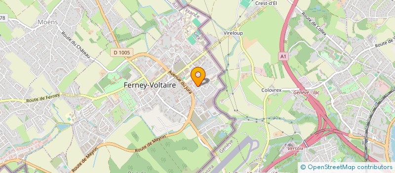 localisation de l'entreprise COPR PARC DE VIRELOUP à FERNEY-VOLTAIRE