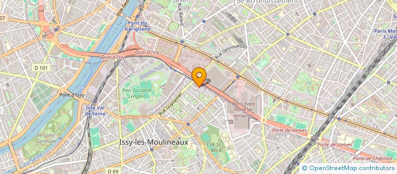 localisation de l'entreprise COPR. PARIS PORTE DE VERSAILLES à ISSY-LES-MOULINEAUX
