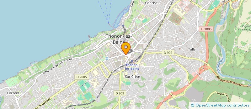 localisation de l'entreprise COPR PLACE DES ARTS THONON à THONON-LES-BAINS