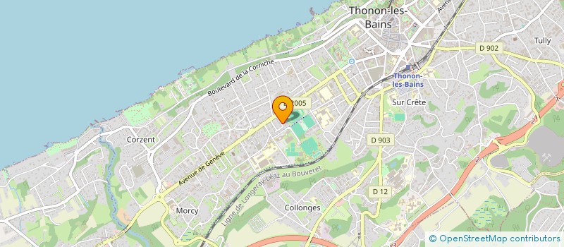 localisation de l'entreprise COPR PRE DU MERLE à THONON-LES-BAINS