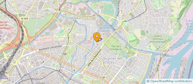 localisation de l'entreprise COPR R BERGMANN R GUHRICH à STRASBOURG