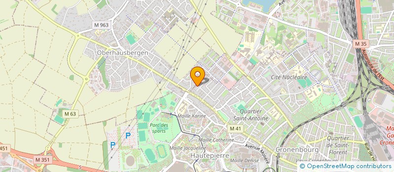 localisation de l'entreprise COPR R DE LUPSTEIN à STRASBOURG