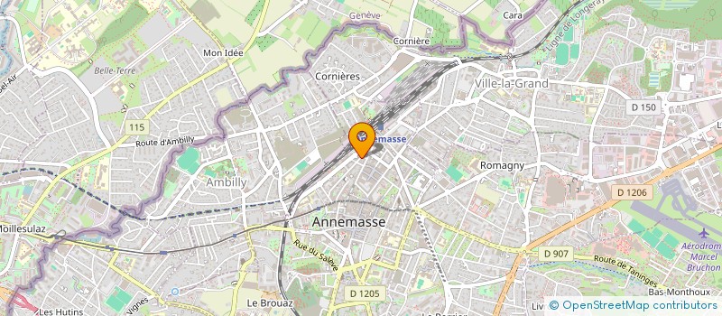 localisation de l'entreprise COPR R DU DR COQUAND ASSE  ANNEMASSE