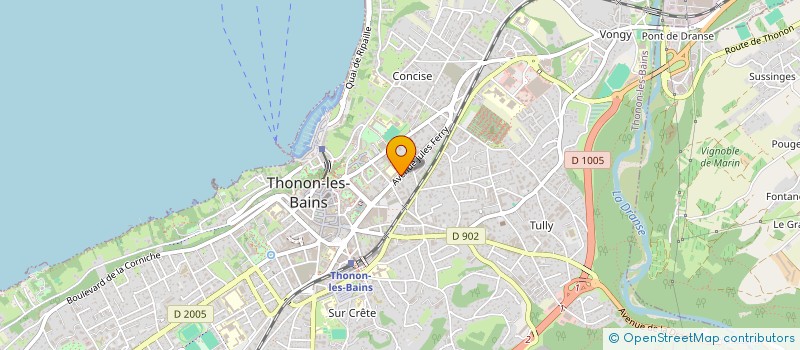 localisation de l'entreprise COPR RENOVATION à THONON-LES-BAINS