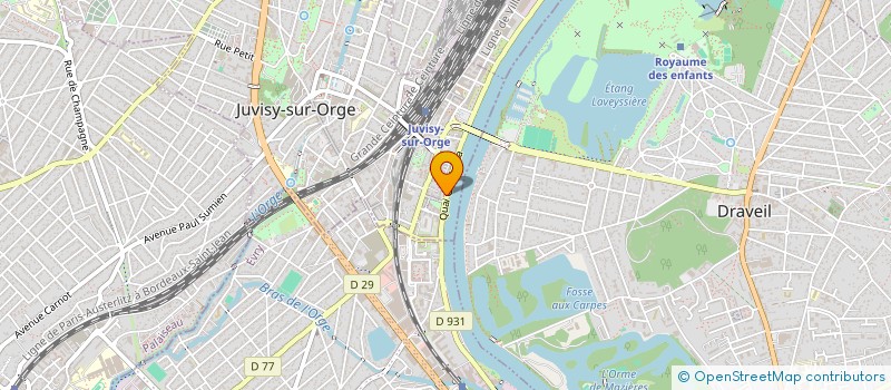 localisation de l'entreprise COPR RES 11 QUAI GAMBETTA à JUVISY-SUR-ORGE