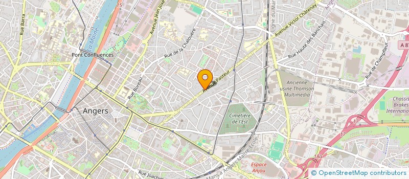 localisation de l'entreprise COPR RES ALFRED DE VIGNY à ANGERS