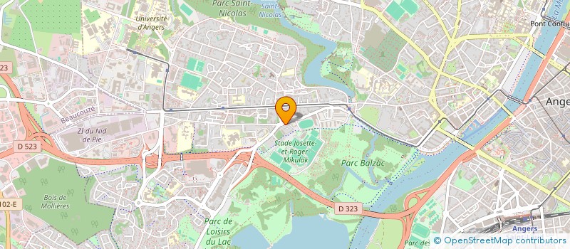 localisation de l'entreprise COPR RES BALZAC à ANGERS