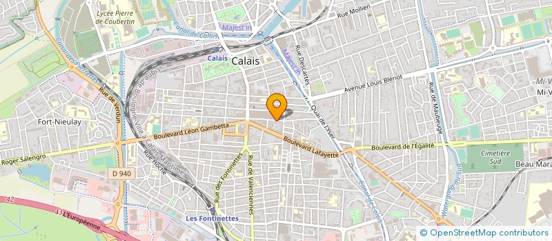 localisation de l'entreprise COPR RES CALAIS RENNAISSANC  CALAIS