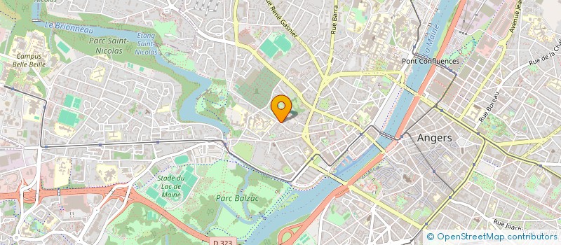 localisation de l'entreprise COPR RES CALIFORNIE à ANGERS