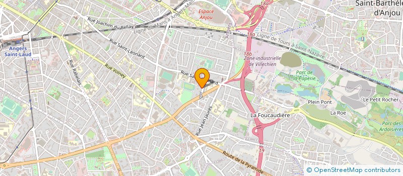 localisation de l'entreprise COPR RES DAUBIGNY à ANGERS
