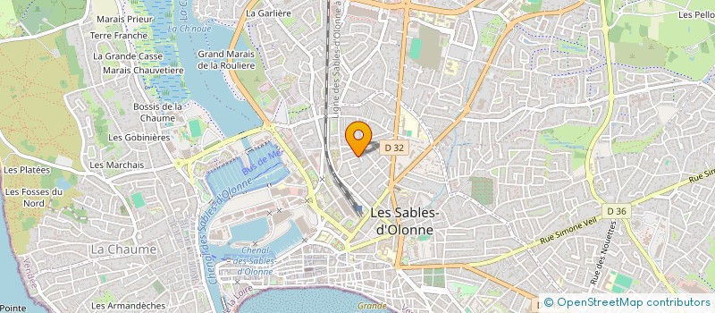 localisation de l'entreprise COPR RES GAUDIN SUD à LES SABLES D'OLONNE