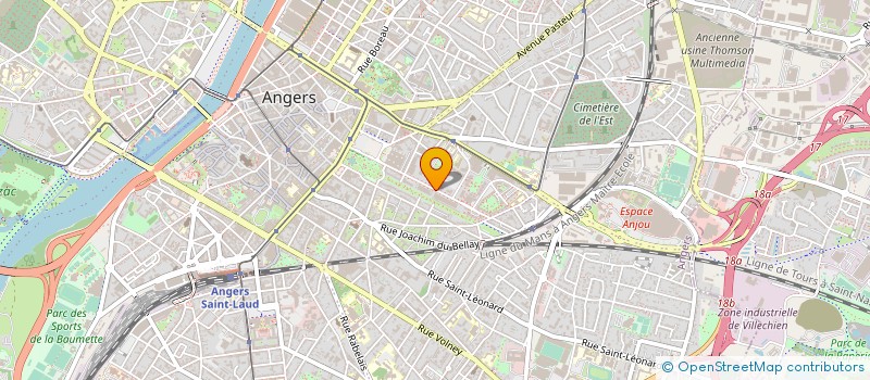 localisation de l'entreprise COPR RES JEANNE D'ARC à ANGERS