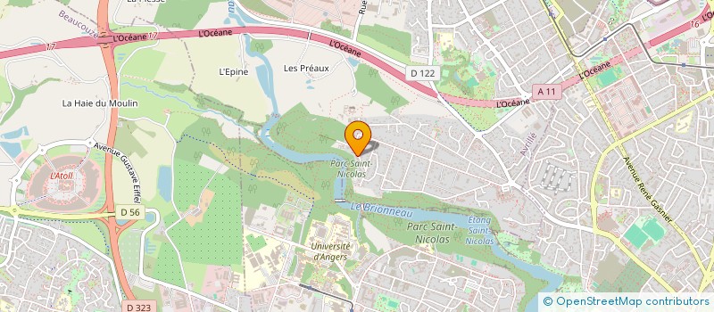 localisation de l'entreprise COPR RES JEANNE DE LAVAL  AVRILLE