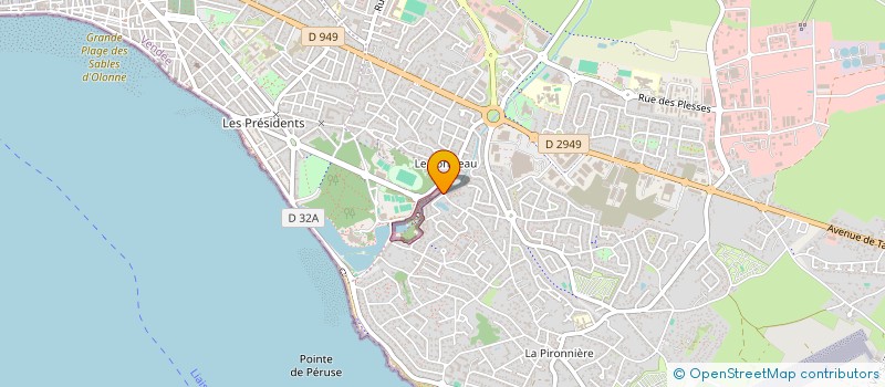 localisation de l'entreprise COPR RES LA BAUDUERE à LES SABLES D'OLONNE