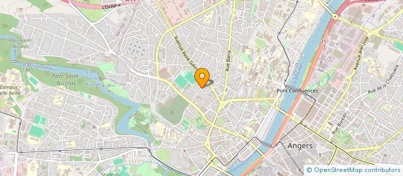 localisation de l'entreprise COPR RES LA TRAQUETTE à ANGERS