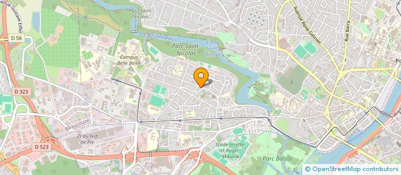 localisation de l'entreprise COPR RES LE COLOMBIER à ANGERS