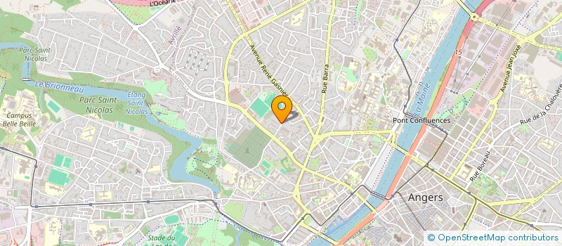 localisation de l'entreprise COPR RES LES CEDRES à ANGERS