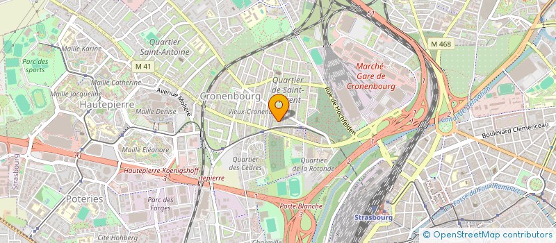 localisation de l'entreprise COPR RES LES CHARMETTES  STRASBOURG