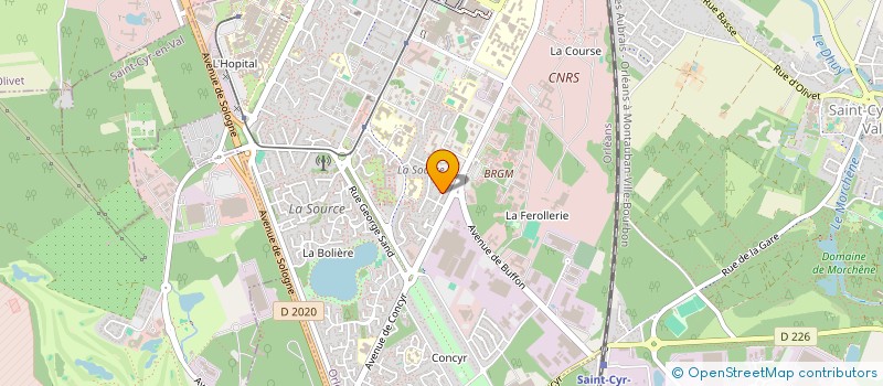 localisation de l'entreprise COPR RES LES CHENES à ORLEANS