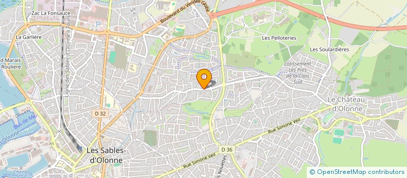 localisation de l'entreprise COPR RES LES DUNES D OLONNE à LES SABLES D'OLONNE