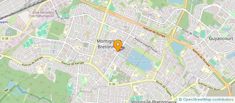 localisation de l'entreprise COPR RES LES ORIELS BD DESCARTES 78 MONTIGNY BX REP PAR  MONTIGNY-LE-BRETONNEUX