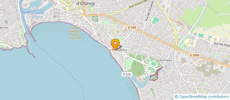 localisation de l'entreprise COPR RES LES TERRASSES à LES SABLES D'OLONNE