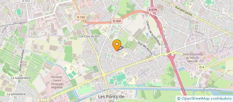 localisation de l'entreprise COPR RES LES VIOLETTES  LES PONTS-DE-CE