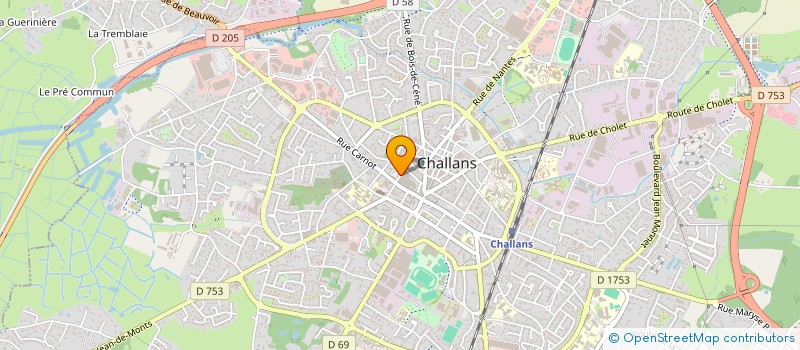 localisation de l'entreprise COPR RES LORRAINE à CHALLANS