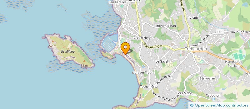 localisation de l'entreprise COPR RES MARINES TRESMEUR  TREBEURDEN