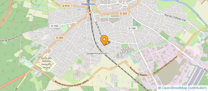 localisation de l'entreprise COPR RES MERCEDES  HAGUENAU