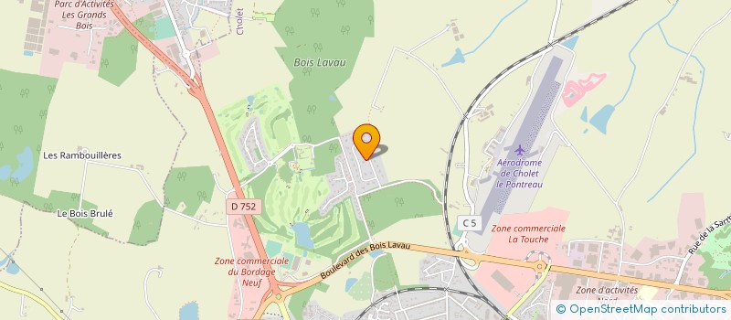 localisation de l'entreprise COPR RES OREE DES BOIS à CHOLET
