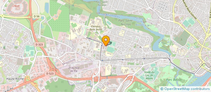 localisation de l'entreprise COPR RES PLAISANCE à ANGERS