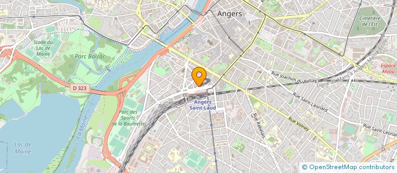 localisation de l'entreprise COPR RES SAINT LAUD à ANGERS