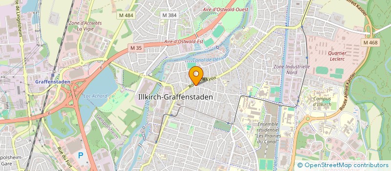 localisation de l'entreprise COPR RESID LE CHATEAU  ILLKIRCH-GRAFFENSTADEN