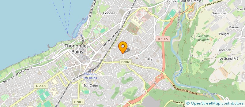 localisation de l'entreprise COPR RESIDENCE ARMOY à THONON-LES-BAINS