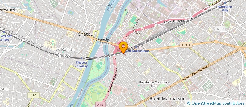localisation de l'entreprise COPR RESIDENCE BELLERIVE AV SEINE 92 RUEIL MALMAISON à RUEIL-MALMAISON