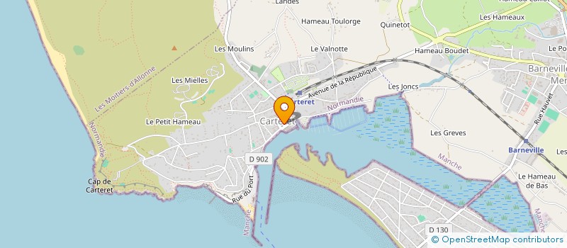 localisation de l'entreprise COPR RESIDENCE COTE DES ILES  BARNEVILLE-CARTERET