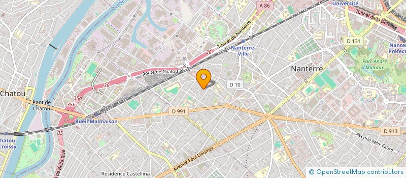 localisation de l'entreprise COPR RESIDENCE DES JARDINS 43 R THOMAS LEMAITRE 92 NANTERRE  NANTERRE