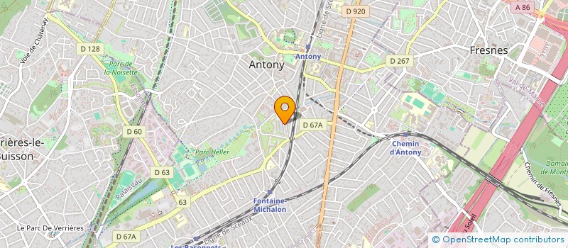 localisation de l'entreprise COPR RESIDENCE DES PRES à ANTONY