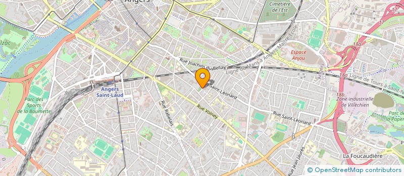 localisation de l'entreprise COPR RESIDENCE DES TROIS à ANGERS