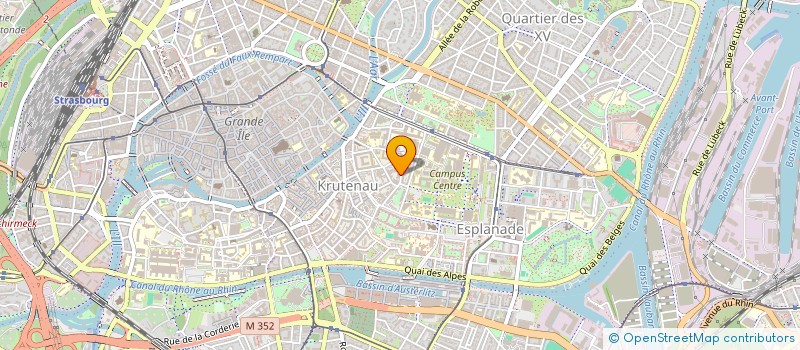 localisation de l'entreprise COPR RESIDENCE KRUTENAU à STRASBOURG