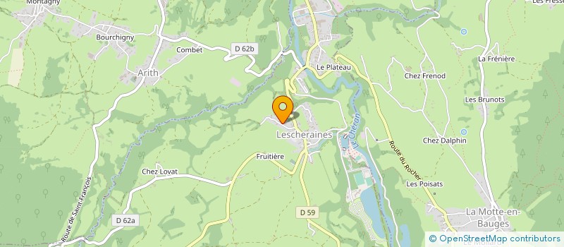 localisation de l'entreprise COPR RESIDENCE LA MADELEINE PONT DE LESCHERAINES 73340 LESCHERAINES  LESCHERAINES