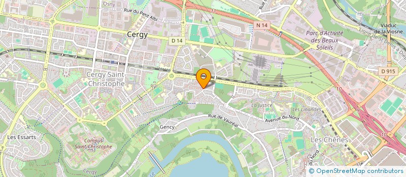 localisation de l'entreprise COPR RESIDENCE LA SEBILLE  CERGY