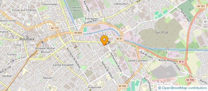 localisation de l'entreprise COPR RESIDENCE LE MOLIERE  ROUBAIX