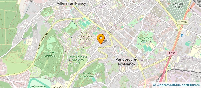 localisation de l'entreprise COPR RESIDENCE LES GLYCINES  VANDUVRE-LES-NANCY